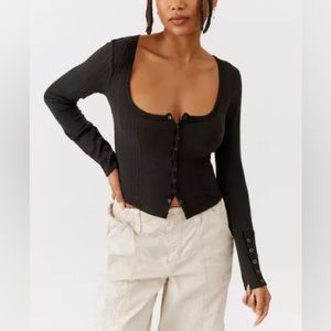 🔘 NWT UO Sami Snap Cardigan Thermal size S